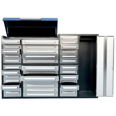  Armoire de garage en acier inoxydable Steelman de 7 pi (35 tiroirs)