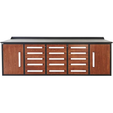 Steelman 10' armoire de rangement avec établi (15 tiroirs & 2 cabinets)